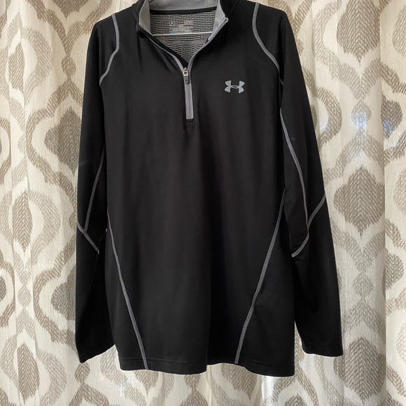 Under Armor Fitted Cold Gear 1/4 Zip Up- Large - Picture 6 of 7